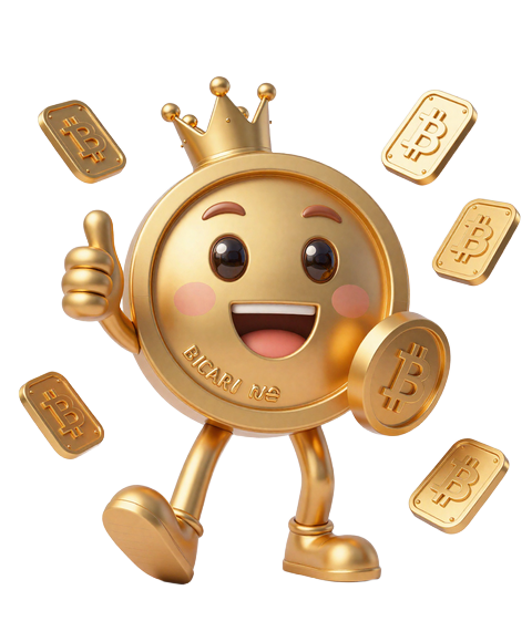 Yep Casino Maskottchen mit Zahlungsmethoden-Symbolen - Visa, Bitcoin und Paysafecard