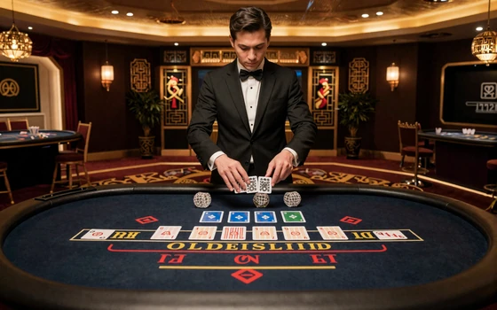 Live Baccarat Spieltisch im Premium-Studio bei Yep Casino